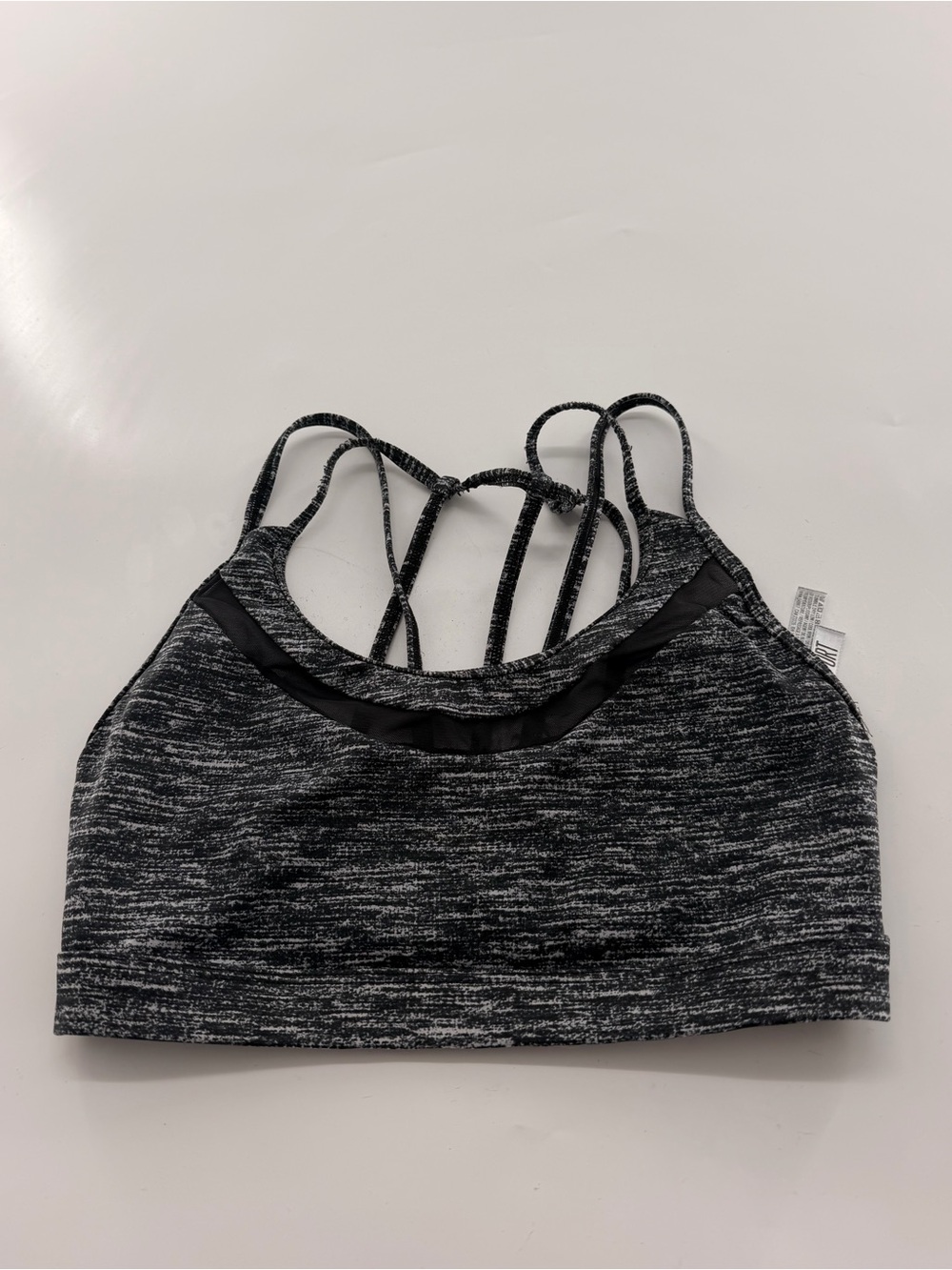 Victoria’s Secret Victoria Sport Black Grey Unlined Sports Bra XS Strappy